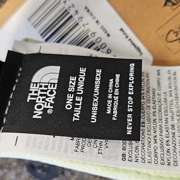 The North Face Class V Adjustable Lime Cream Visor NEW - Picture 4 of 5